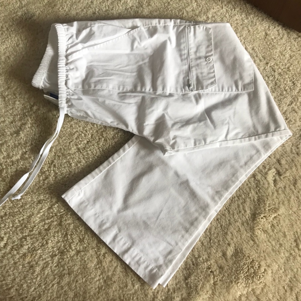 White nurse scrubs